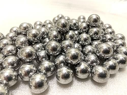 100 X 43 Cal Aluminum Balls for Self Defense and Target Practice, Solid Hard .43 Caliber Ammo Projectiles Paintball Fit for T4E Walther PPQ/ TPM1 and Glock17/G17 (Silver) - Titan Tactical