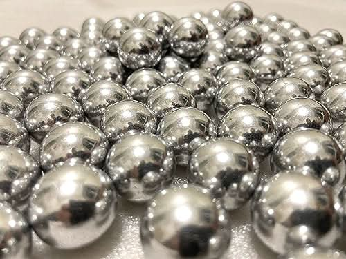 100 X 43 Cal Aluminum Balls for Self Defense and Target Practice, Solid Hard .43 Caliber Ammo Projectiles Paintball Fit for T4E Walther PPQ/ TPM1 and Glock17/G17 (Silver) - Titan Tactical