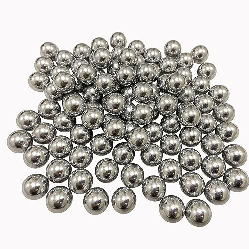 100 X 43 Cal Aluminum Balls for Self Defense and Target Practice, Solid Hard .43 Caliber Ammo Projectiles Paintball Fit for T4E Walther PPQ/ TPM1 and Glock17/G17 (Silver) - Titan Tactical