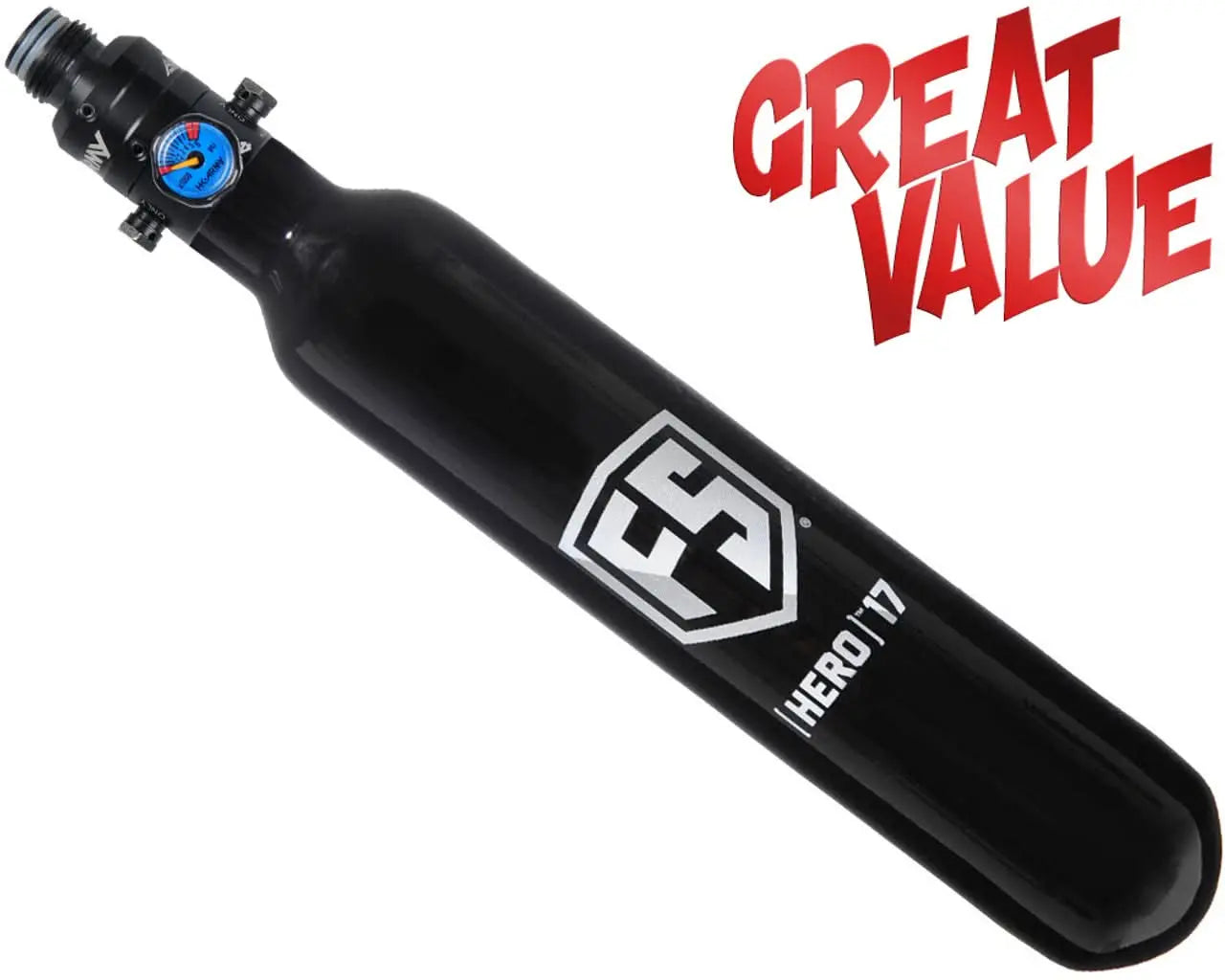 First Strike Hero 2 Carbon Fiber Air Tank - Half Pint 17/4500 - Choose Your Regulator! ans