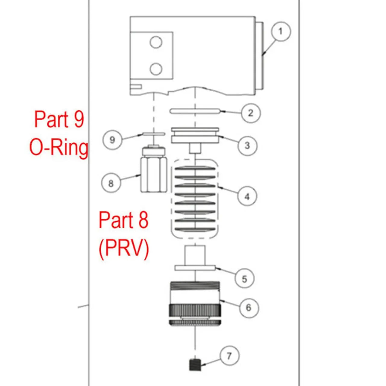 Valken M17 PRV & O-Ring Titan