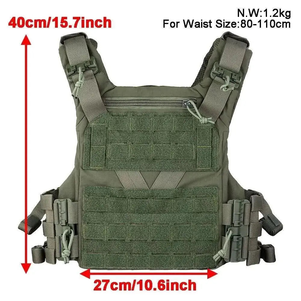 Tactical Vest K19 Plate Carrier MOLLE Quick Release System Fast Adjust Hunting - Titan Tactical