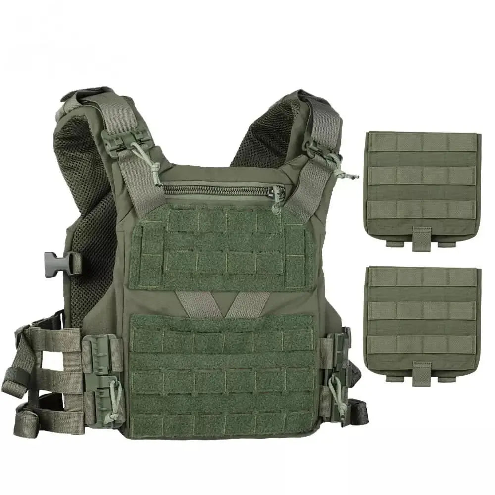 Tactical Vest K19 Plate Carrier MOLLE Quick Release System Fast Adjust Hunting - Titan Tactical