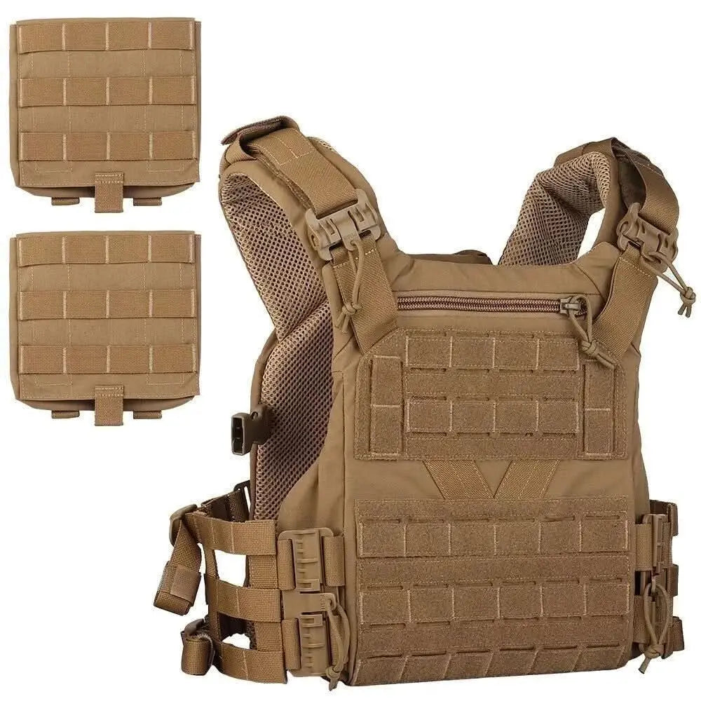 Tactical Vest K19 Plate Carrier MOLLE Quick Release System Fast Adjust Hunting - Titan Tactical